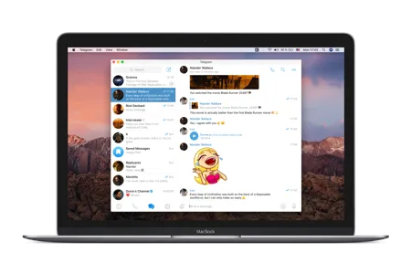 نمایش تلگرام روی macOS بومی